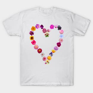 Heart of Flowers for Mothers Day T-Shirt